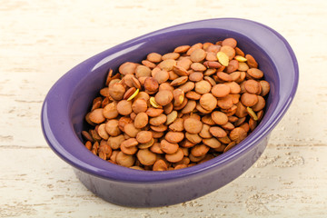 Raw lentils