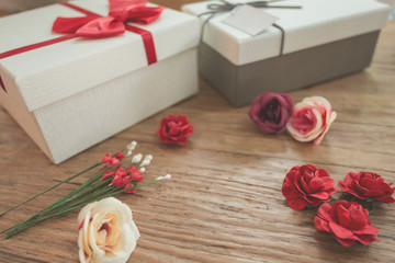 valentine decoration background - romantic love by heart concept