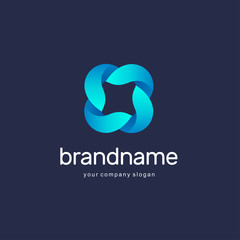 Vector symbol design. Hexagon sign. Vector icon for your business. Association, Alliance, Unity.