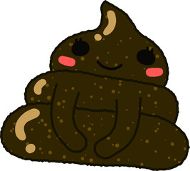 ミスうんこちゃん　濃い色　笑顔