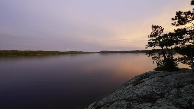 Time lapse shot of lake against sky