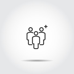 Fototapeta premium People Icon ,Person Work Group Team , Business Meeting Communication.