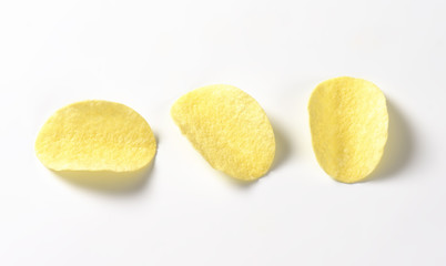 Salted potato crisps