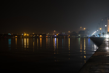 Port of Thessaloniki at Night