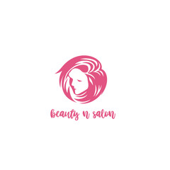 minimal logo of beauty and salon vector illustration