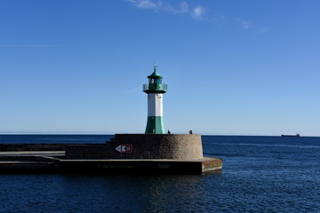 Fototapeta premium Insel Rügen, Ende der Sassnitzer Mole