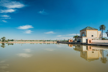 Obraz premium Menara gardens in Marrakech, Morocco, Africa