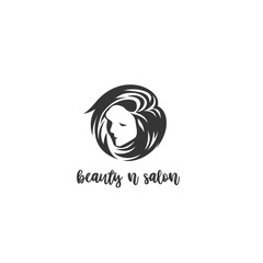 a beautyful female logo vector illustration design.