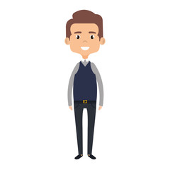 cute father avatar character vector illustration design