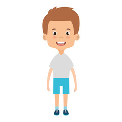 cute and little boy vector illustration design