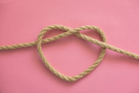 Heart shape from rope