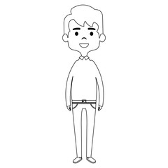 cute father avatar character vector illustration design