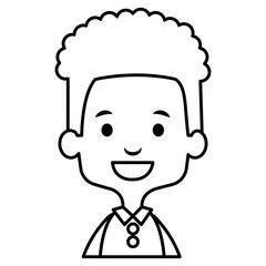 cute and little boy vector illustration design