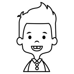 Obraz premium cute and little boy vector illustration design