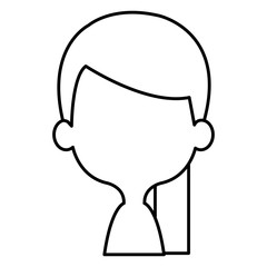 cute and little girl shirtless vector illustration design