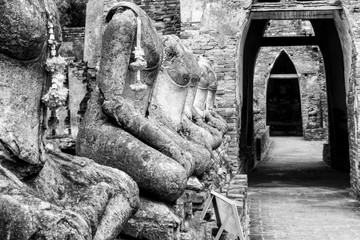 Stone statue of Buddha