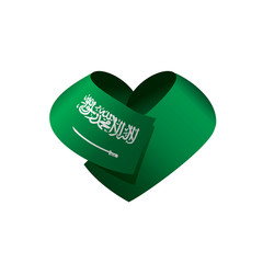 Saudi Arabia flag, vector illustration