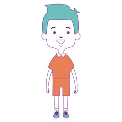 cute and little boy vector illustration design