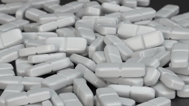 Tabletten - Pillen fallen auf den Boden