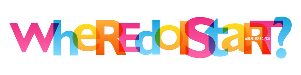 WHERE DO I START? Typography Poster