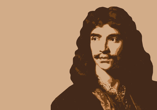 Molière - écrivain - portrait - personnage célèbre - théâtre - littérature - personnage - comédien - livre