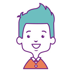 cute and little boy vector illustration design