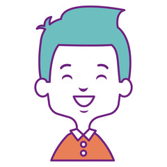 cute and little boy vector illustration design