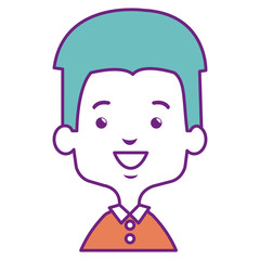 cute and little boy vector illustration design