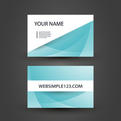 Fototapeta premium Colorful Modern Style Business Card Template, Back and Front Side, Vector Design