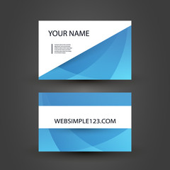 Naklejka premium Colorful Modern Style Business Card Template, Back and Front Side, Vector Design