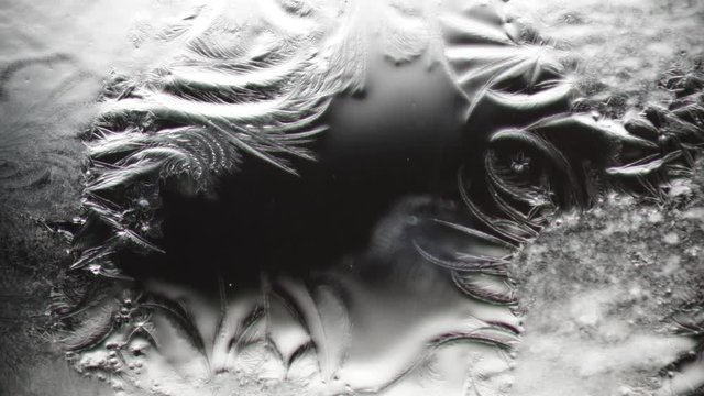 frozen window glass