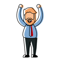 Obraz premium businessman icon image