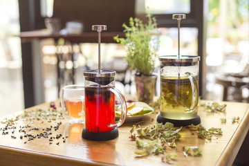 Brewed organic aroma tea