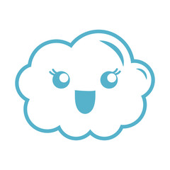 kawaii cloud icon