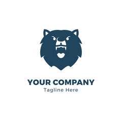 Bear Head Logo Template