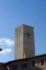 very nice villagge named san gimignano