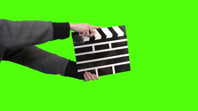 Clapper board used