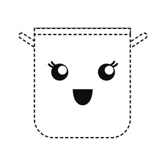 Kawaii drink cup icon