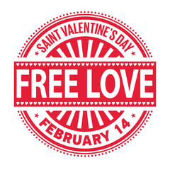 Free Love - Valentine's Day Poster