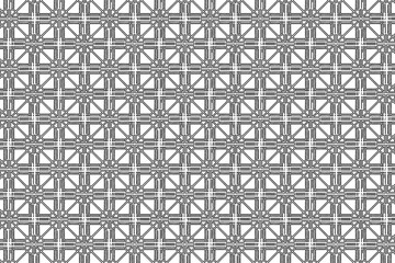 Abstract sun symbol - vector pattern - black and white