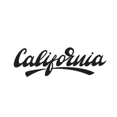 Vector illustration with lettering California.
