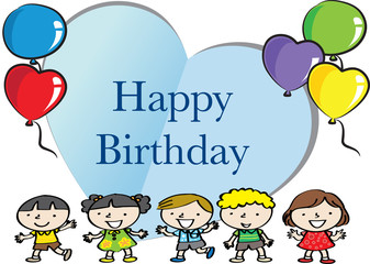 heart shape birthday card