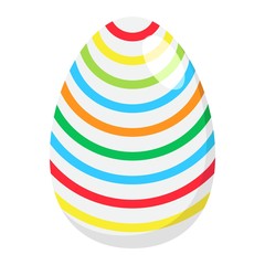 Easter egg flat icon, easter and holiday, celebration sign vector graphics, a colorful solid pattern on a white background, eps 10.