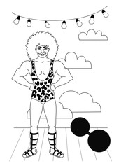 Vintage circus illustrations collection.