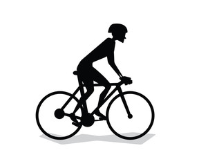 Fototapeta na wymiar cycling silhouette cartoon design