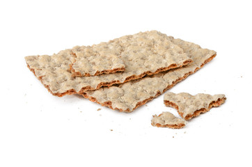 Knäckebrot ganz und gebrochen