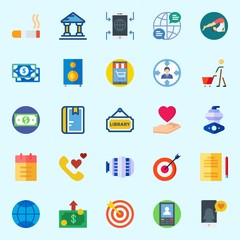 Icons set about Lifestyle with yoga, single, shopping, motor, notebook and library