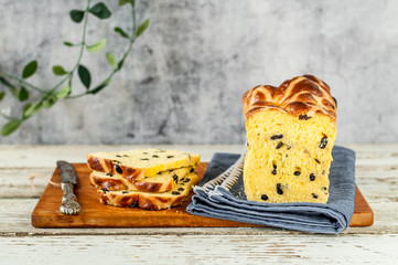 Easter Saffron Hot Cross Bun Loaf