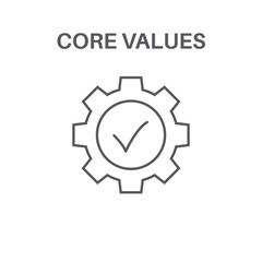 Core Values with Social Responsibility Image - Business Ethics and Trust