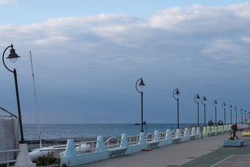 lamps in the promenade